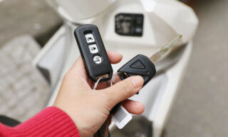 Hình ảnh chiếc khóa chống trộm xe máy Smart key của xe Honda